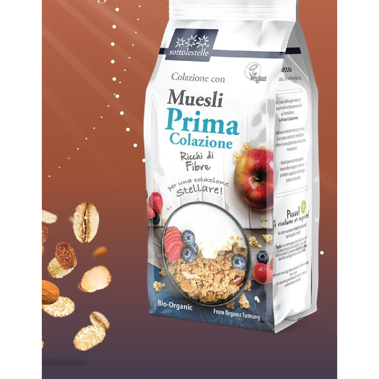 Ngũ cốc Muesli hạnh nhân hữu cơ - Sottolestelle - 350g