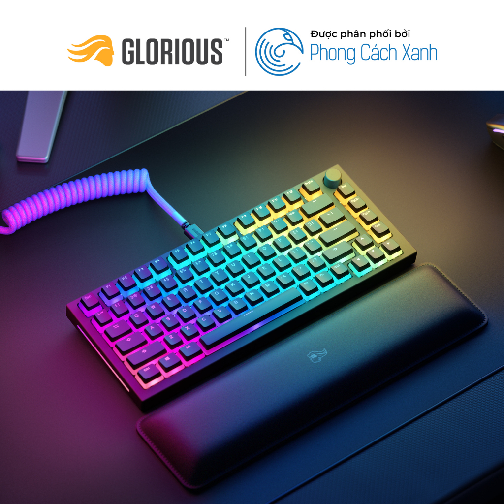 Bộ Keycap Pudding Glorious Aura V2 PBT Doubleshot thay thế - 145 phím - Hàng Chính Hãng