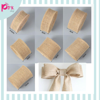 🎀ruy băng vải bố vải thô vintage buộc quà buộc hoa trang trí -pk2016🎀