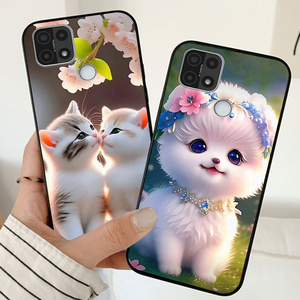 Ốp lưng oppo a15 / oppo a15s in hình chú mèo dễ thương cute