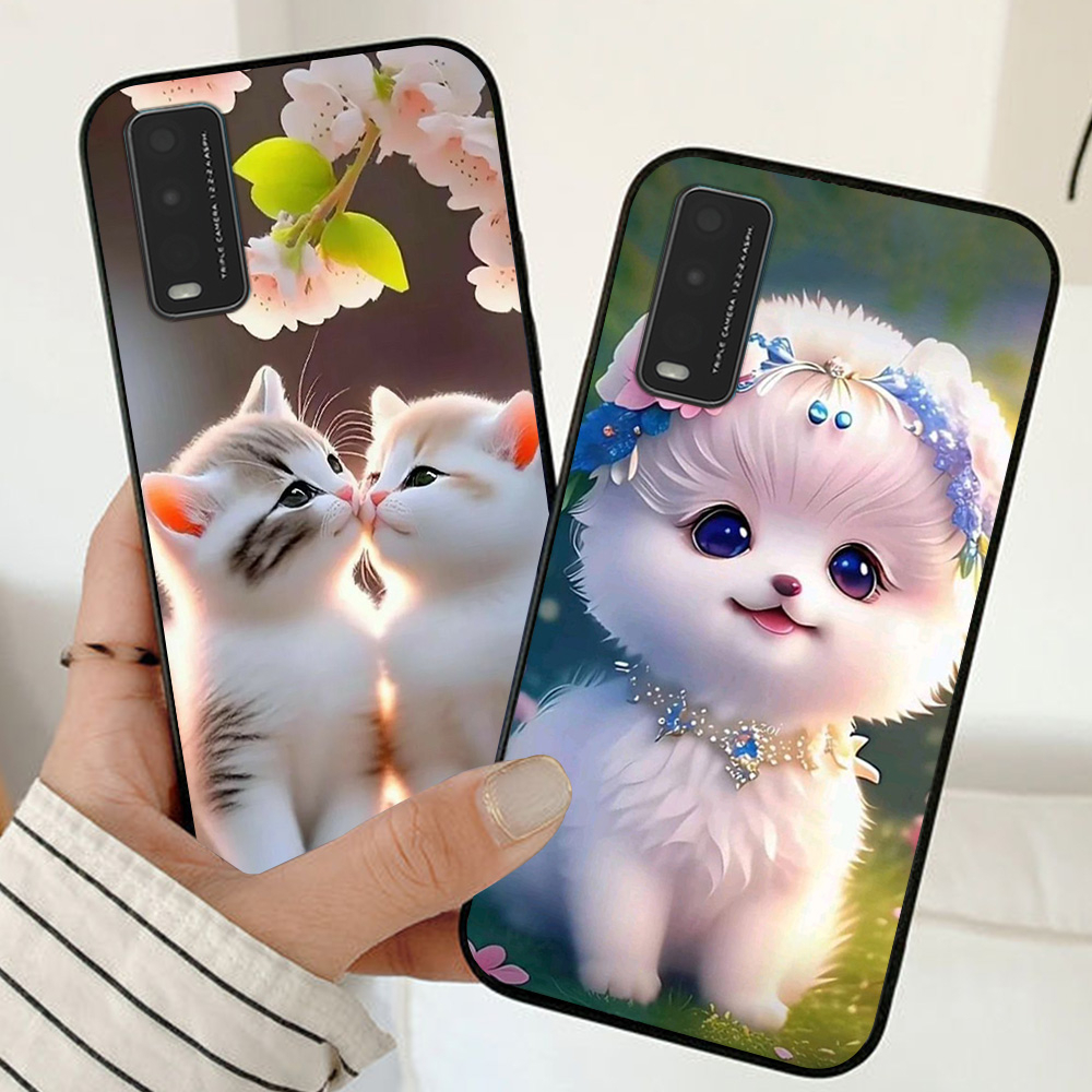 Ốp lưng vivo y20 , vivo y20s , vivo y12s in hình chú mèo dễ thương cute