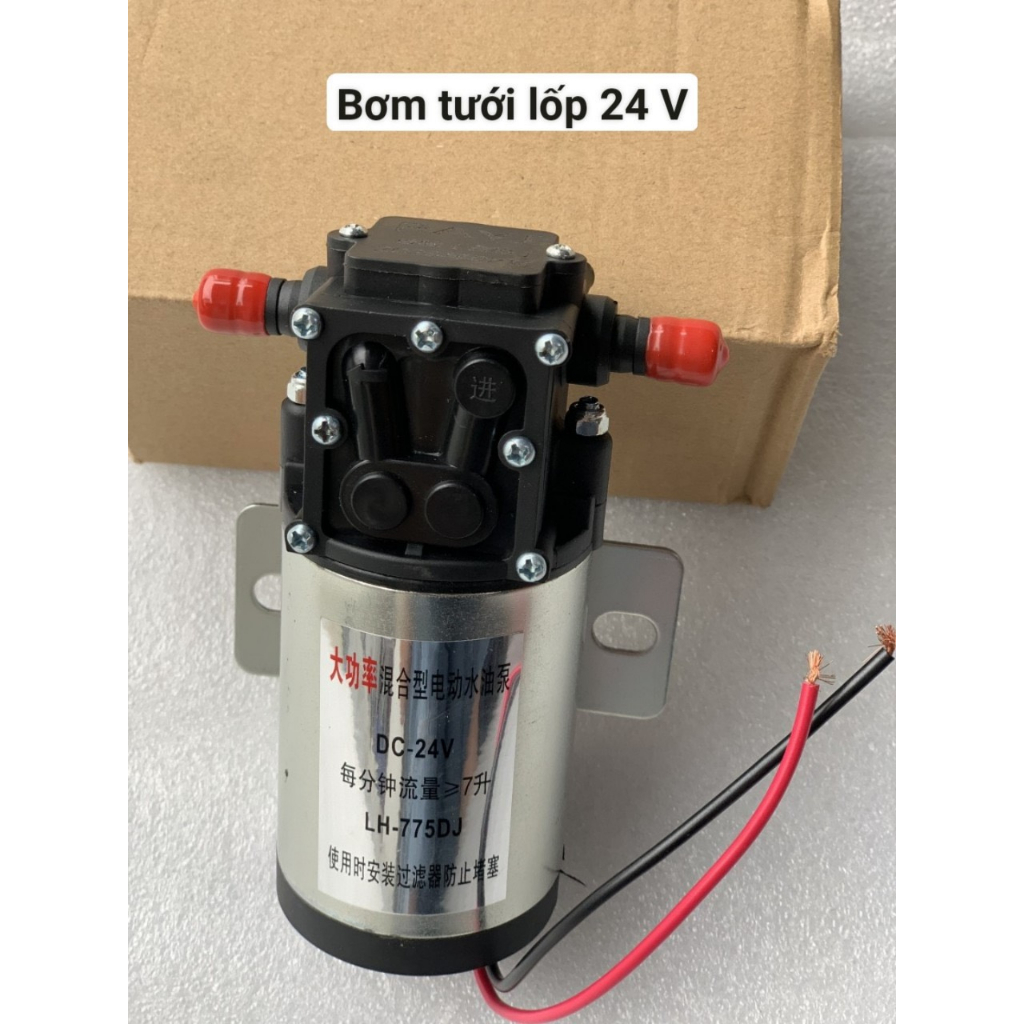 bơm motor tưới lốp 24V . nhỏ gọn tiện dụng. thiết kế bền đẹp