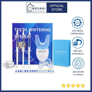 Máy làm trắng răng tự nhiên Smile Kit, máy tẩy trắng răng tại nhà cực đơn giản, hết ố vàng, răng trắng sáng tự nhiên