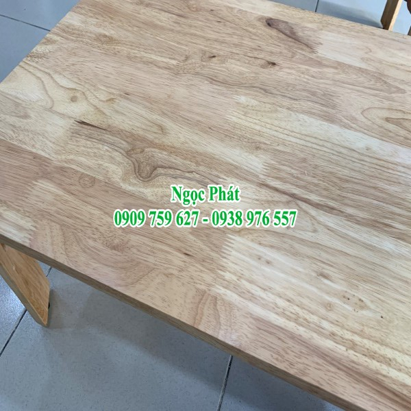 Bàn Ngồi Bệt Gỗ Cao Su 100x50x30cm - Bàn Học Sinh, Sinh Viên Gấp Gọn