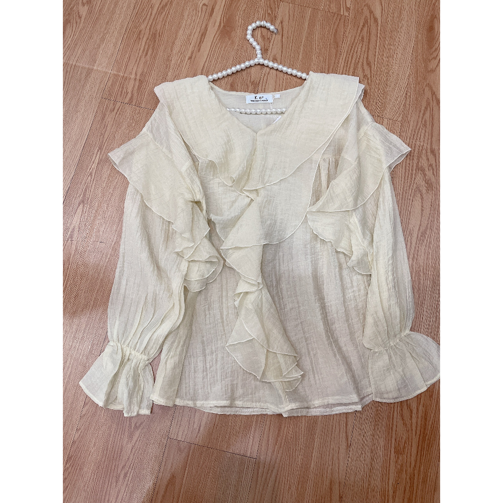 Áo Đũi Tơ Bèo Bo Chun Tay Tiểu Thư