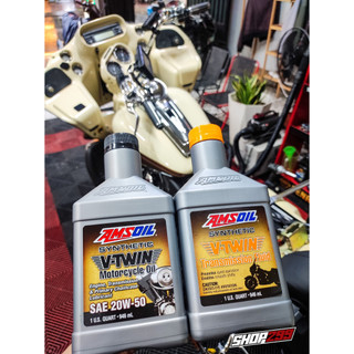 Nhớt hộp số xe harley davidson amsoil vtwin transmission fluid - 946ml