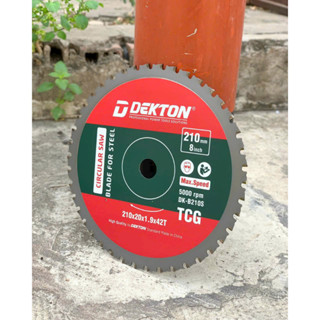 Lưỡi cắt sắt hợp kim dekton 210mm DK-B210S dành cho máy cắt DK-210