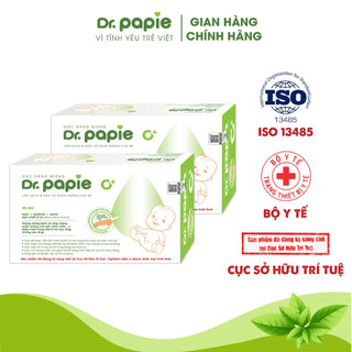Gạc rơ lưỡi dr.papie làm sạch răng, lưỡi, nướu và khoang miệng cho bé - 30gói/hộp