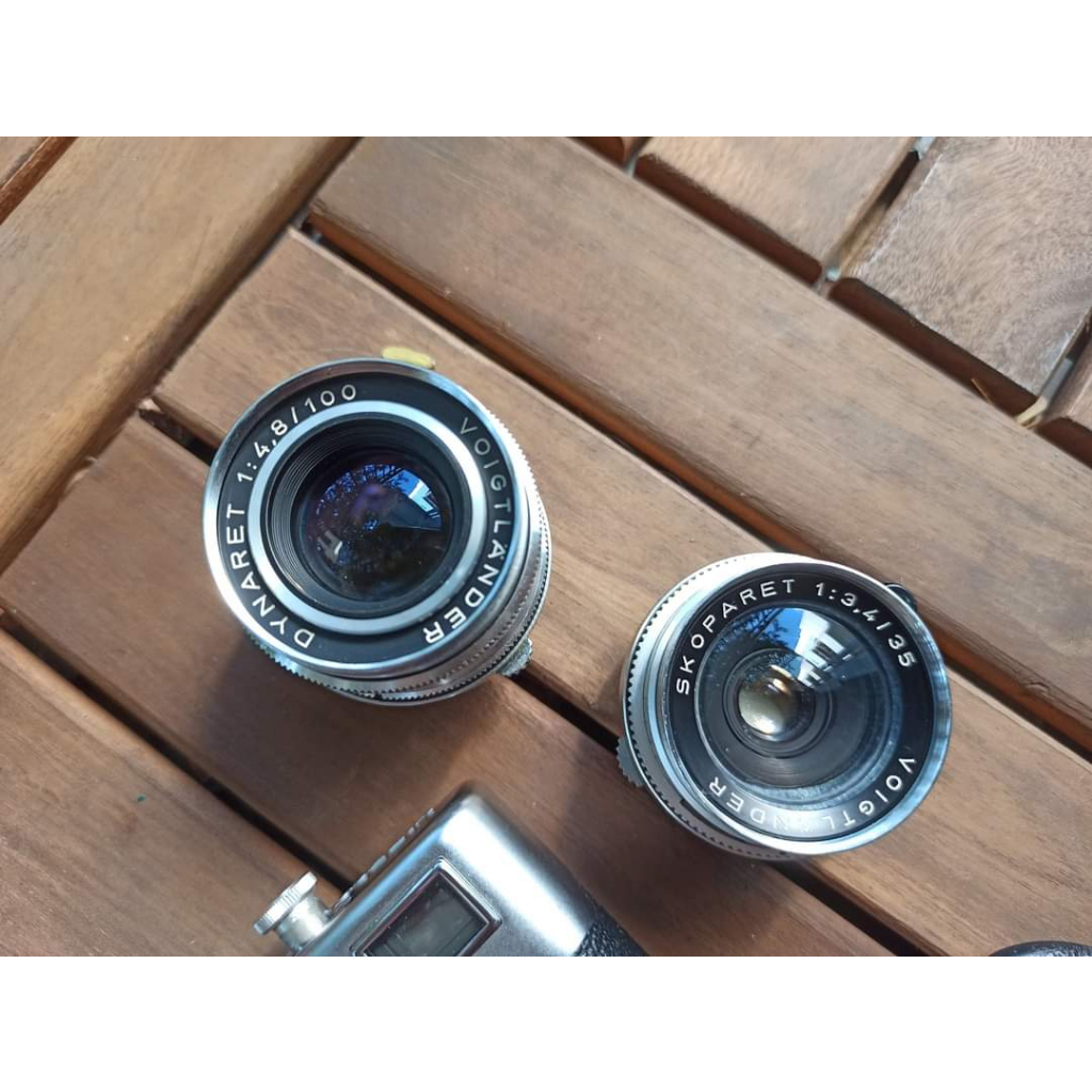 Máy ảnh Voitlander Vitessa T Rangfinder + Color Skopar 2.8/50mm + Super-Dynaret 4.8/100mm + Skoparet 3.4/35mm lens