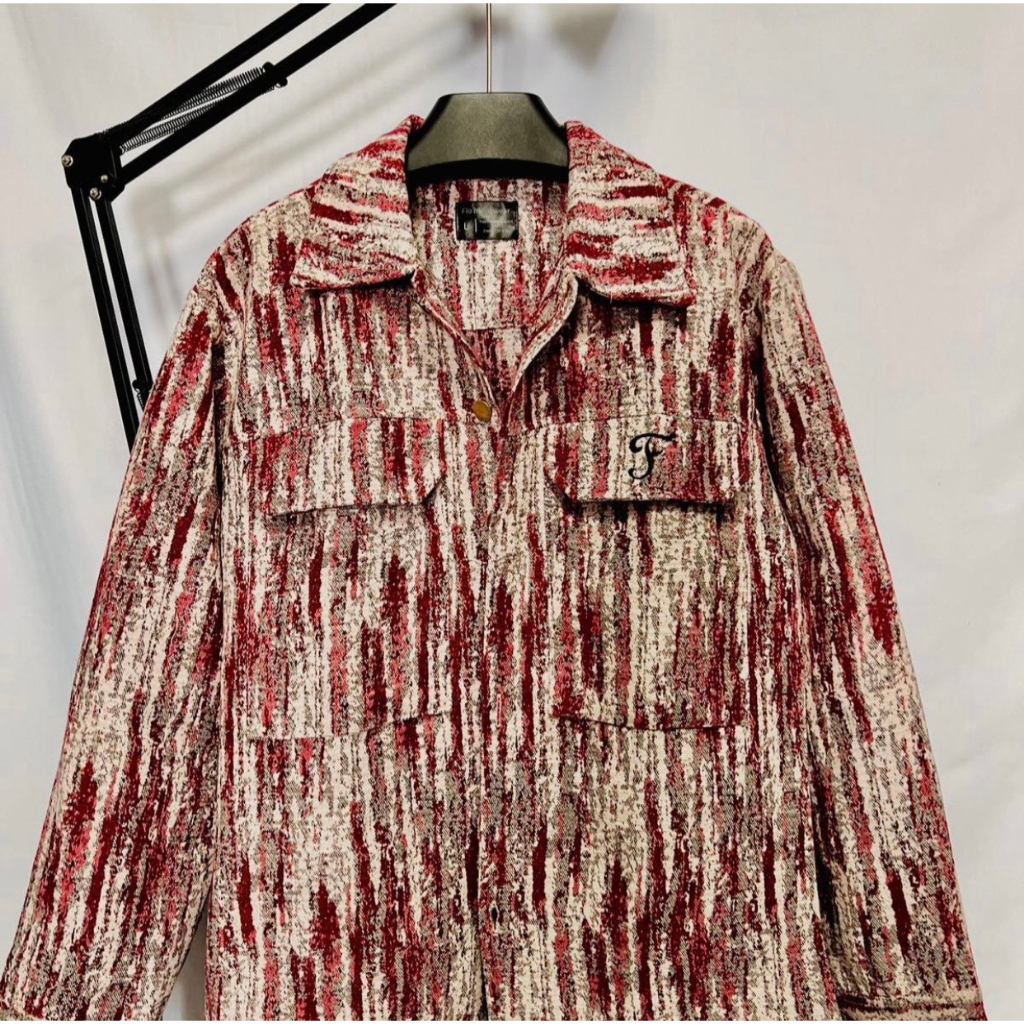 Áo Khoác Dáng Sơmi Độc Lạ Chất Dạ Xước Cao Cấp