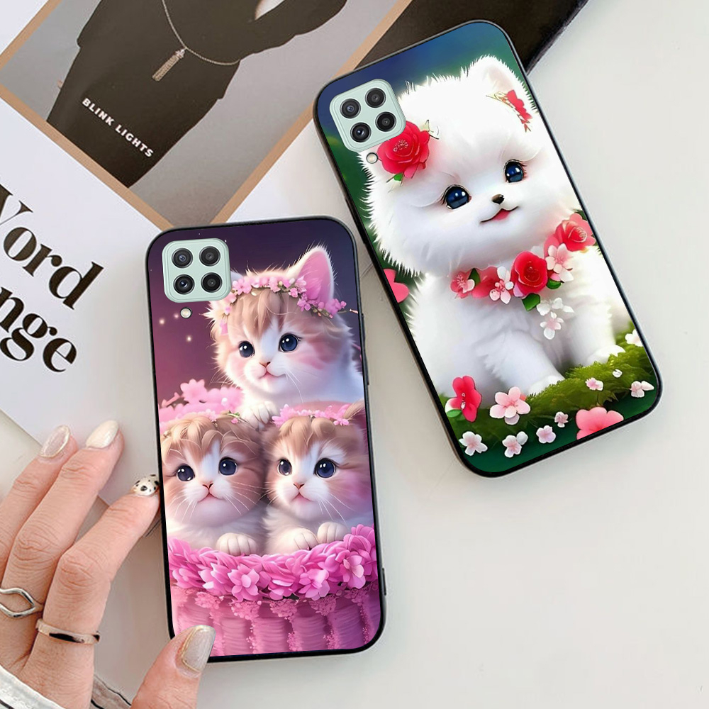 Ốp lưng Samsung a22 4G / a22 5G / m32 4g/ m62 in hình chú mèo dễ thương cute