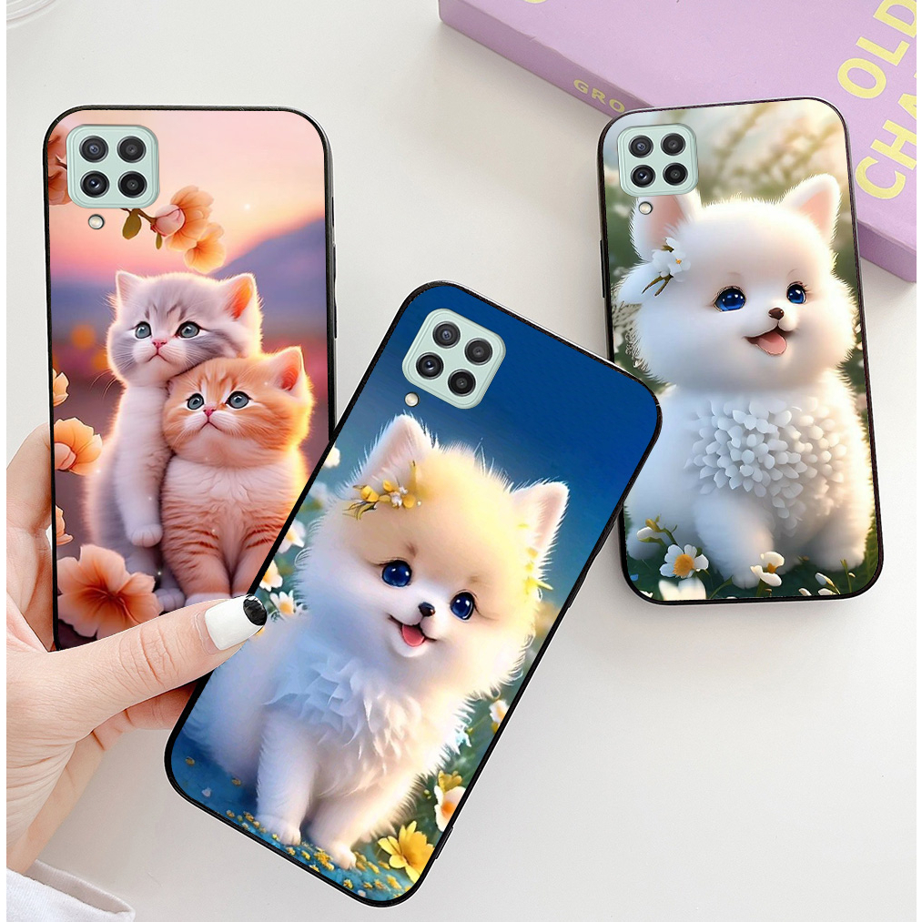Ốp lưng Samsung a22 4G / a22 5G / m32 4g/ m62 in hình chú mèo dễ thương cute