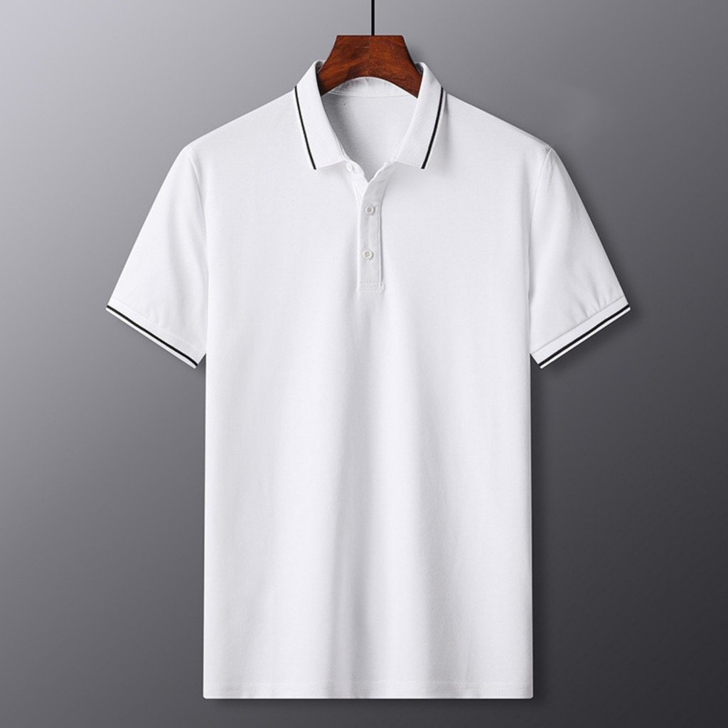 Áo Thun Polo Nam Nữ Trơn Basic Phối Viền Ngắn Tay Cổ Bẻ Vải Cotton Thoáng Mát BMF