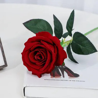 20 cành hoa hồng nhung, dài 60cm,trang trí nhà cửa, quán cafe, decor phòng, phụ kiện chụp ảnh