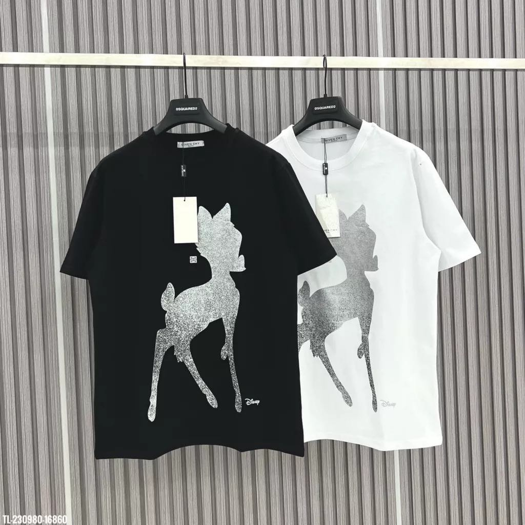 Áo Thun Con Nai Ngơ Ngác In Nhũ Kim Tuyến Chất Cotton Dày Dặn💕Áo Phông Nam Nữ Hàng Chuẩn Unisex