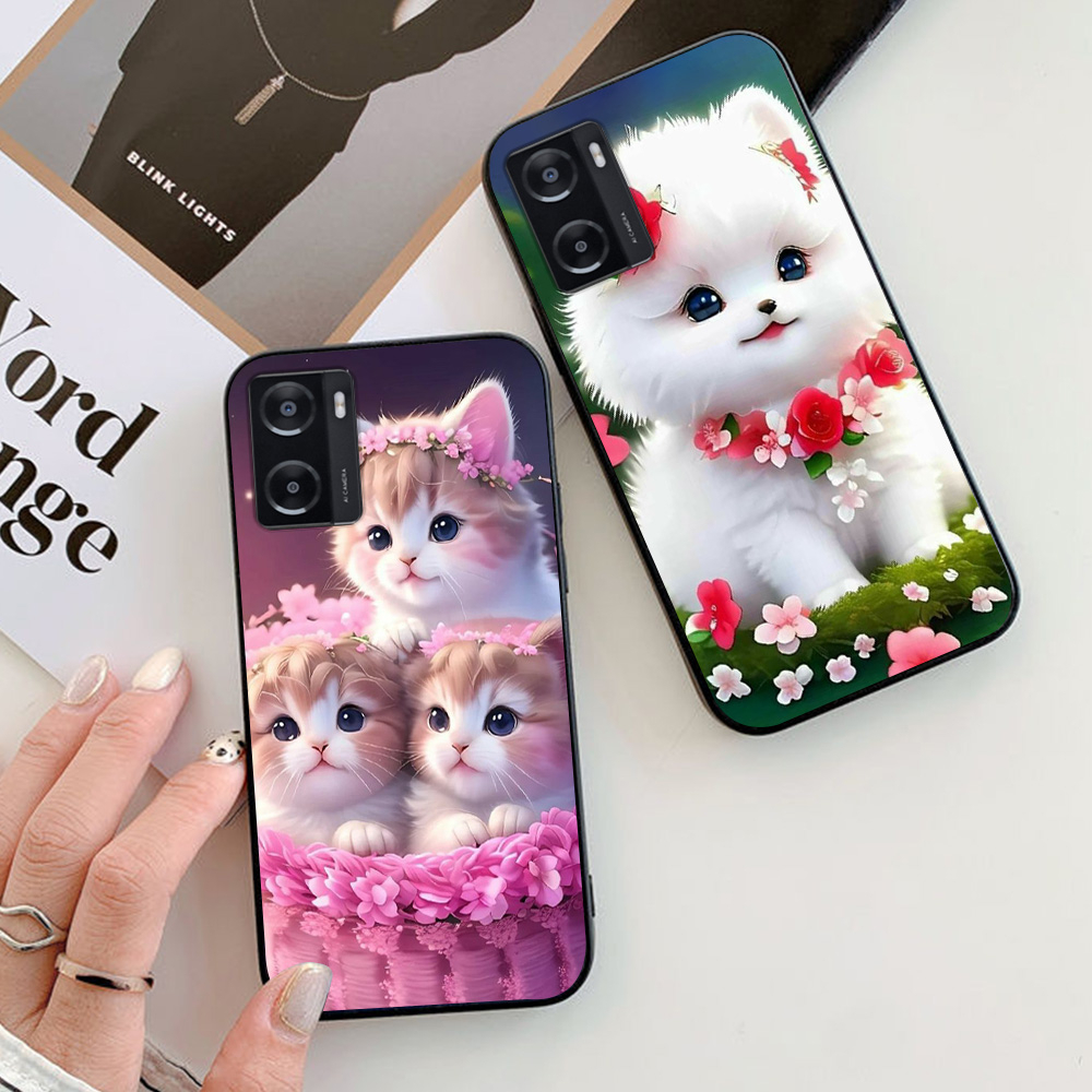 Ốp lưng oppo a57 2022 / a77s in hình chú mèo dễ thương cute