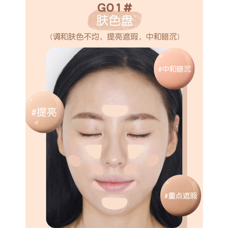Che Khuyết Điểm Triệt Sắc 3 Màu GOGO TALES Light Coke Silk Moisten GT470 - GOGOTALES - NAC Beauty
