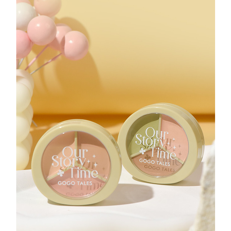 Che Khuyết Điểm Triệt Sắc 3 Màu GOGO TALES Light Coke Silk Moisten GT470 - GOGOTALES - NAC Beauty