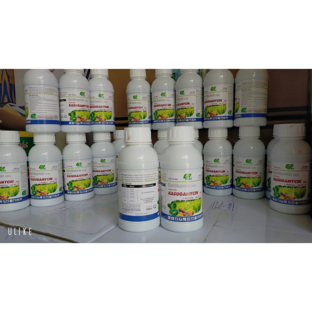 THUỐC BỆNH KASUGAMYCIN 450ML PHÒNG TRỪ VI KHUẨN, ĐẠO ÔN, THỐI THÂN, THỐI NHŨNG, THÁN THƯ, TĂNG NĂNG SUẤT CAO