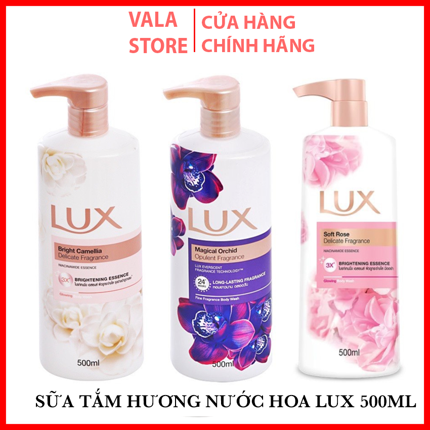 Sữa Tắm Hương Nước Hoa LUX mùi hương nồng nàn anh đào, lưu hương nhẹ trong nhiều giờ,dưỡng ẩm cho da