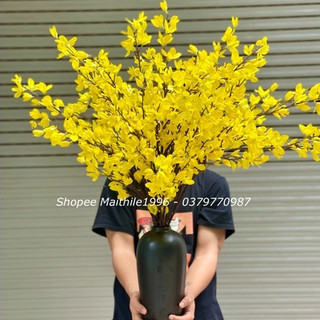 Cành Mai Mỹ trang trí 90cm, Decor  nhà cửa, văn phòng, cắm lọ, phụ kiện chụp ảnh