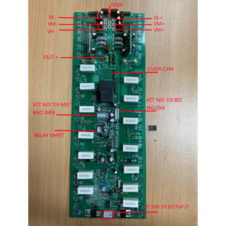 Mạch công suất ca12 ca18 ca20 loại ngắn class h bù áp 3 cấp nguồn