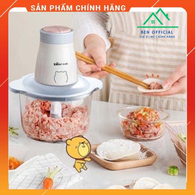 Máy Xay Thịt Bear 2L Cối Thuỷ Tinh - Hàng chính hãng