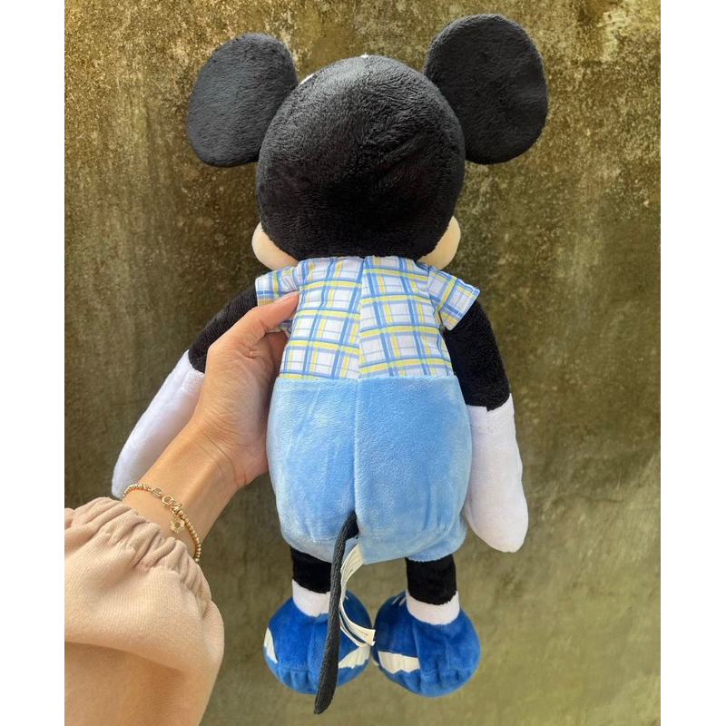 SẴN Gấu Bông Mickey Đồ Xanh Tai Thỏ Lễ Phục Sinh Chính Hãng Disney 2hand 40cm Minnie Mouse Chuột micky mickie micki thú