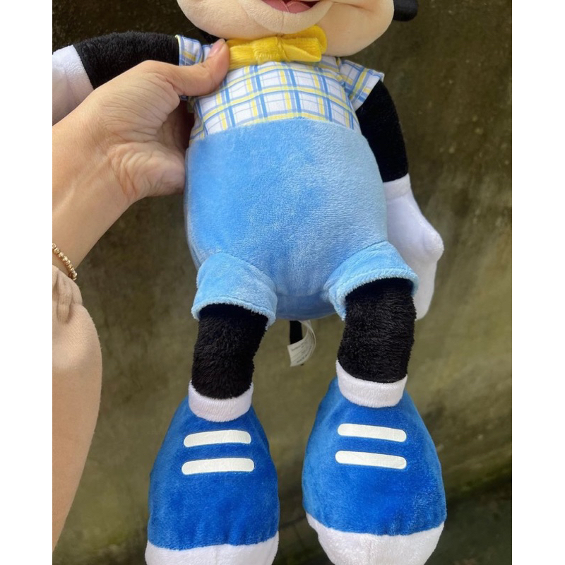 SẴN Gấu Bông Mickey Đồ Xanh Tai Thỏ Lễ Phục Sinh Chính Hãng Disney 2hand 40cm Minnie Mouse Chuột micky mickie micki thú