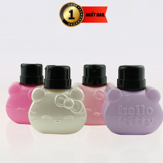 Bình đựng nước axiton lau ủ phá móng , Lọ đựng nước lau gel hellokity