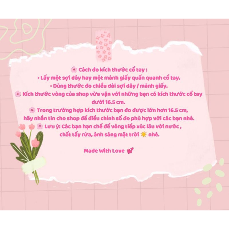 Vòng Tay Hạt Cườm Hình Hoa Handmade Cheap Moment Với Jaemin