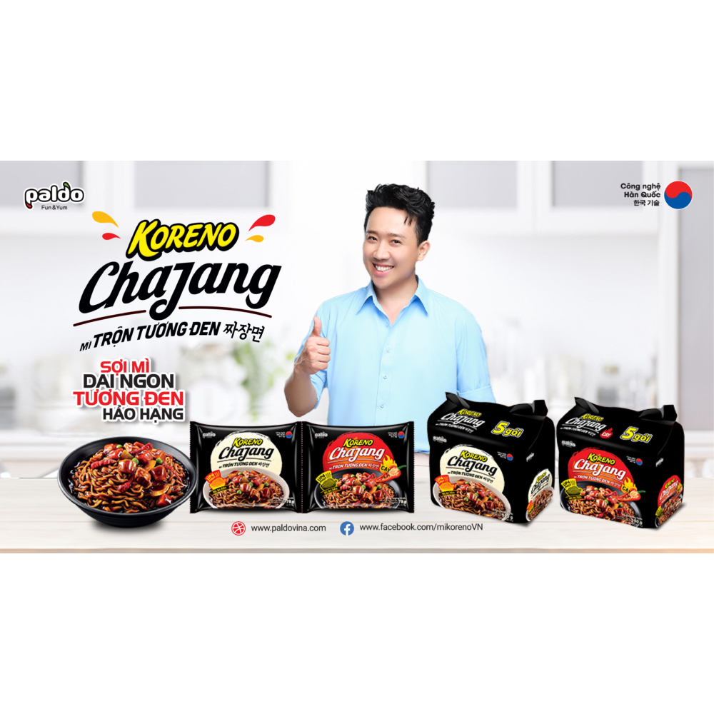 Combo 10 gói Mì Trộn Tương đen Hàn Quốc Đủ Vị BBQ,Tương Đen, Phô Mai..