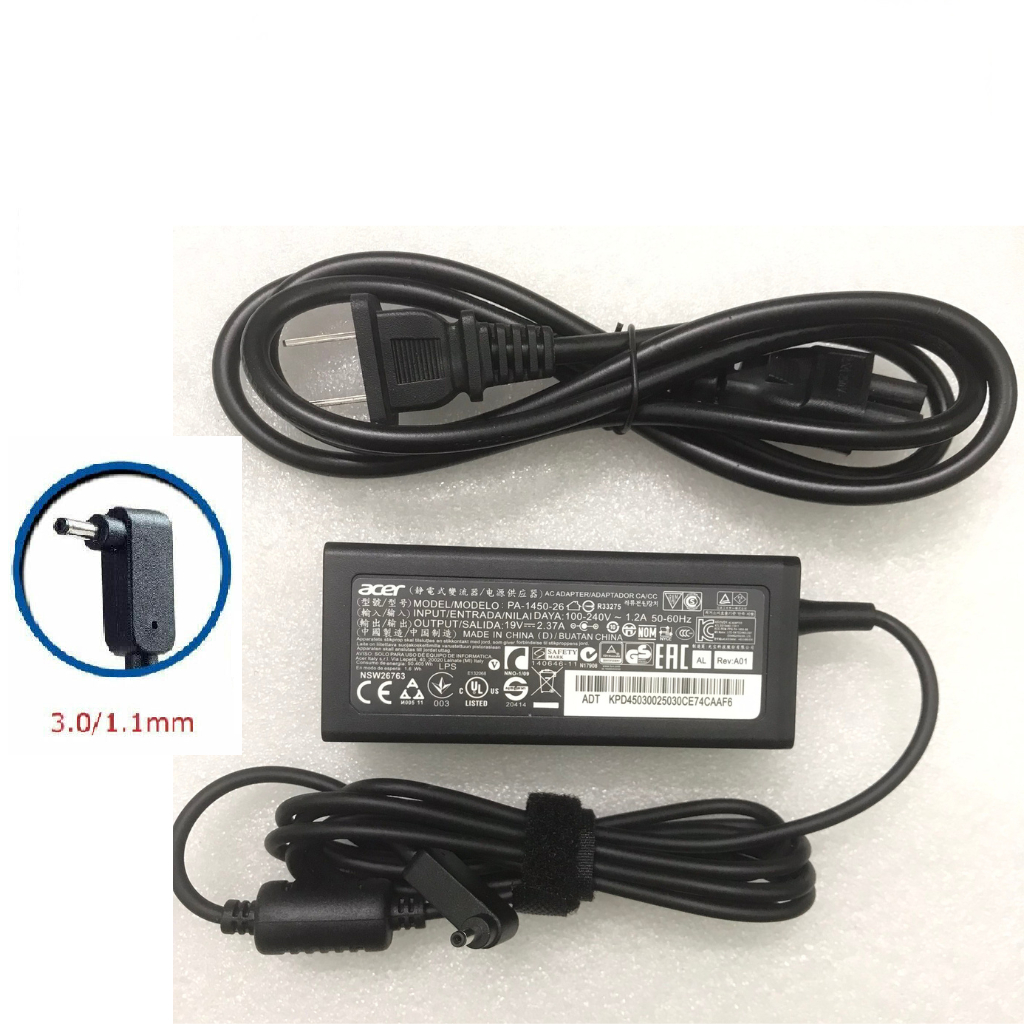 Sạc Laptop Acer 19v 2.37a / 3.42a 65W  Chân To , Chân Nhỏ ( Swift 3 5 , sạc acer aspire 3 5 7, aspire 3 a315...