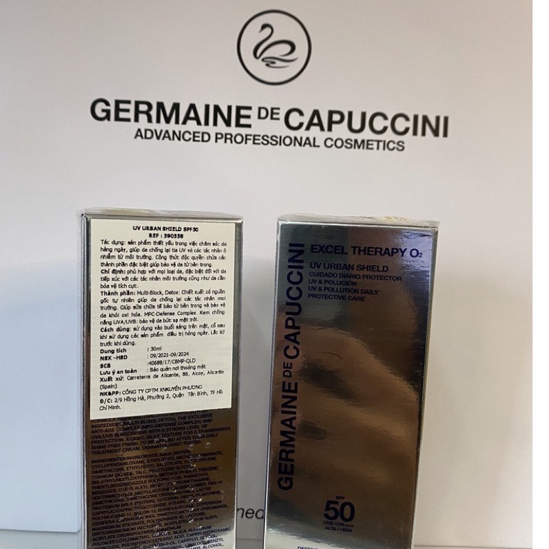 Germaine UV Shield Urban - Nhũ tương chống nắng oxy tinh khiết, bảo vệ toàn diện dành cho mọi loại da