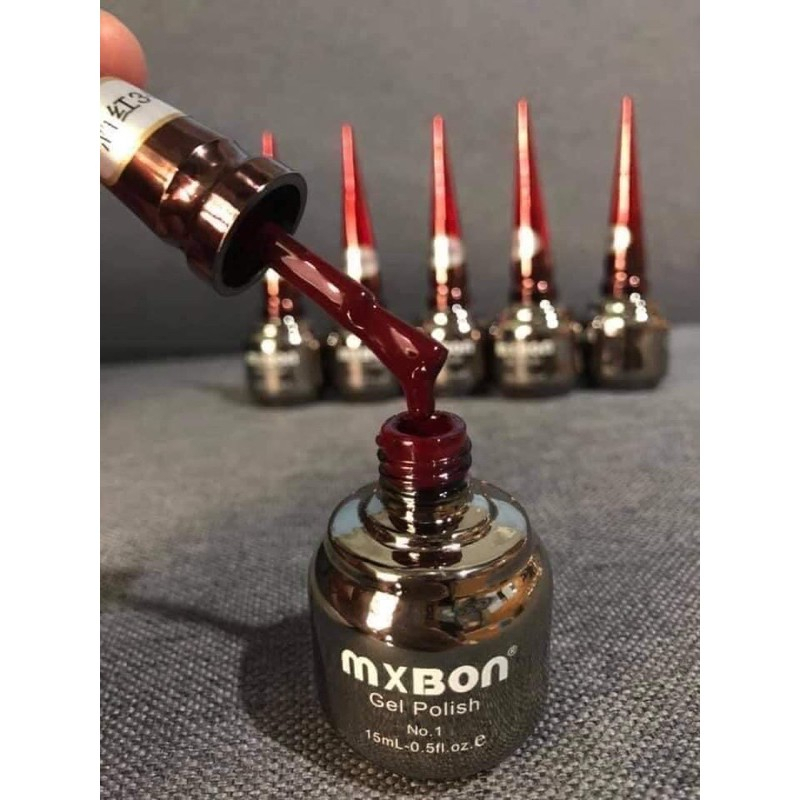Sơn Gel MXBON Tone Đỏ Đẹp Quý Phái, Chất Sơn Chuẩn, Bóng Mượt