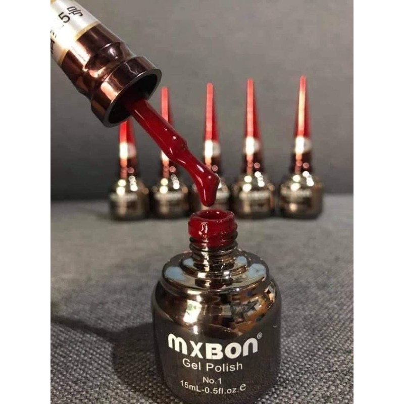 Sơn Gel MXBON Tone Đỏ Đẹp Quý Phái, Chất Sơn Chuẩn, Bóng Mượt