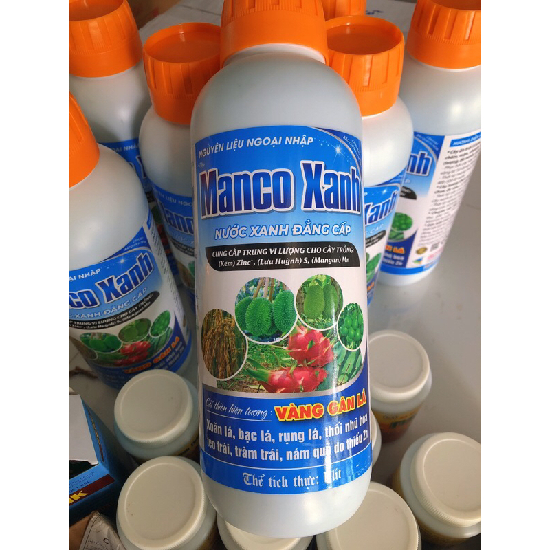 Manco Xanh chai 1 lít xanh lá dày lá bảo vệ lá