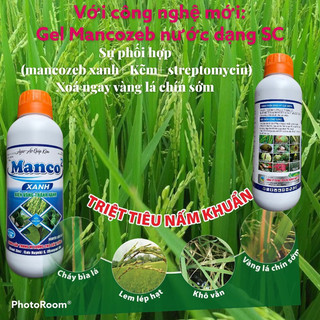 Manco Xanh chai 1 lít xanh lá dày lá bảo vệ lá