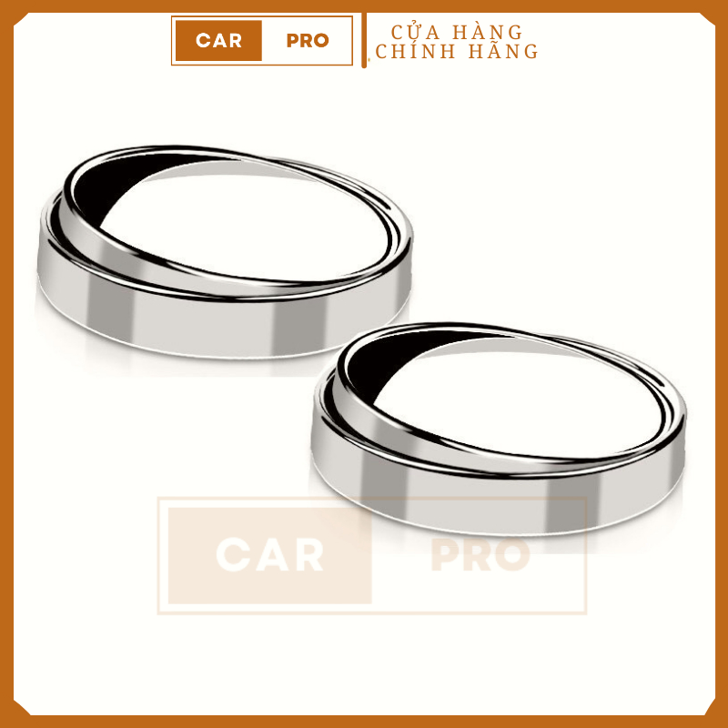 SỐC - Gương Cầu Lồi Ô tô mini gắn Kính Chiếu Hậu Tráng Bạc Xóa Điểm Mù Nhìn Góc Rộng Xoay 360 - Tặng Kèm Keo 3M