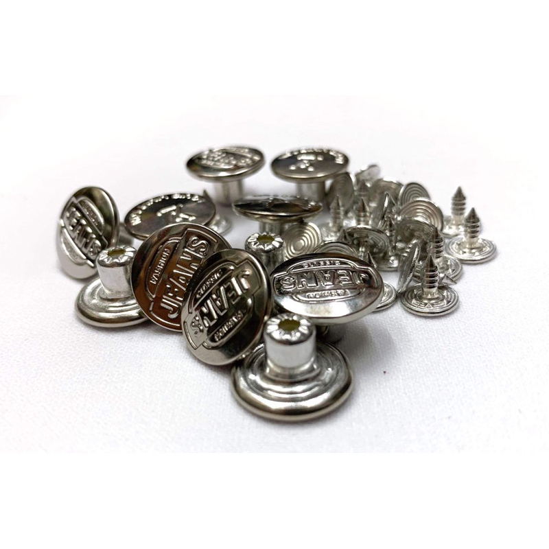 Combo 10 nút đóng quần jean loại tốt.