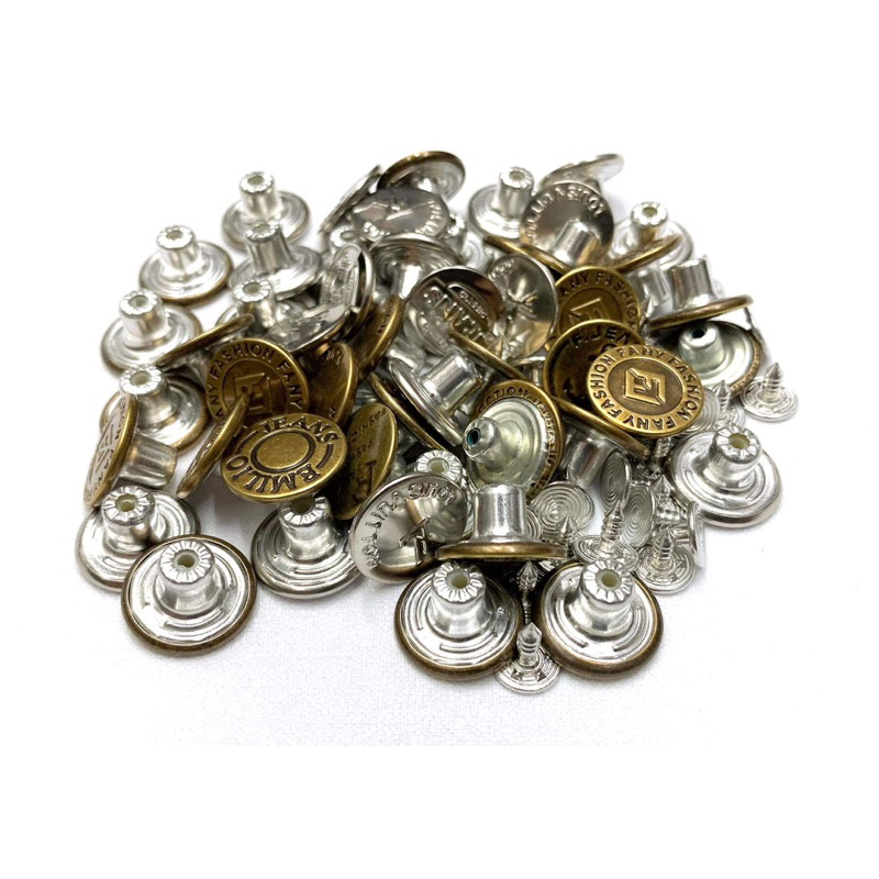 Combo 10 nút đóng quần jean loại tốt.