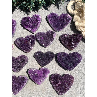 Trái tim Thạch Anh Tím (Uruguay Amethyst) 4-5cm