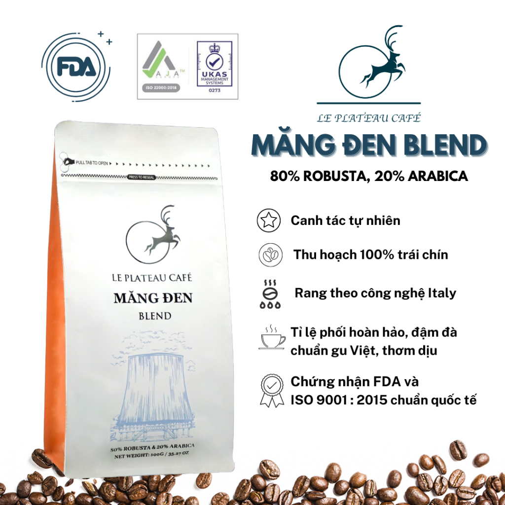 Cà phê Măng Đen Blend - Cà phê Le Plateau Coffee 500gram
