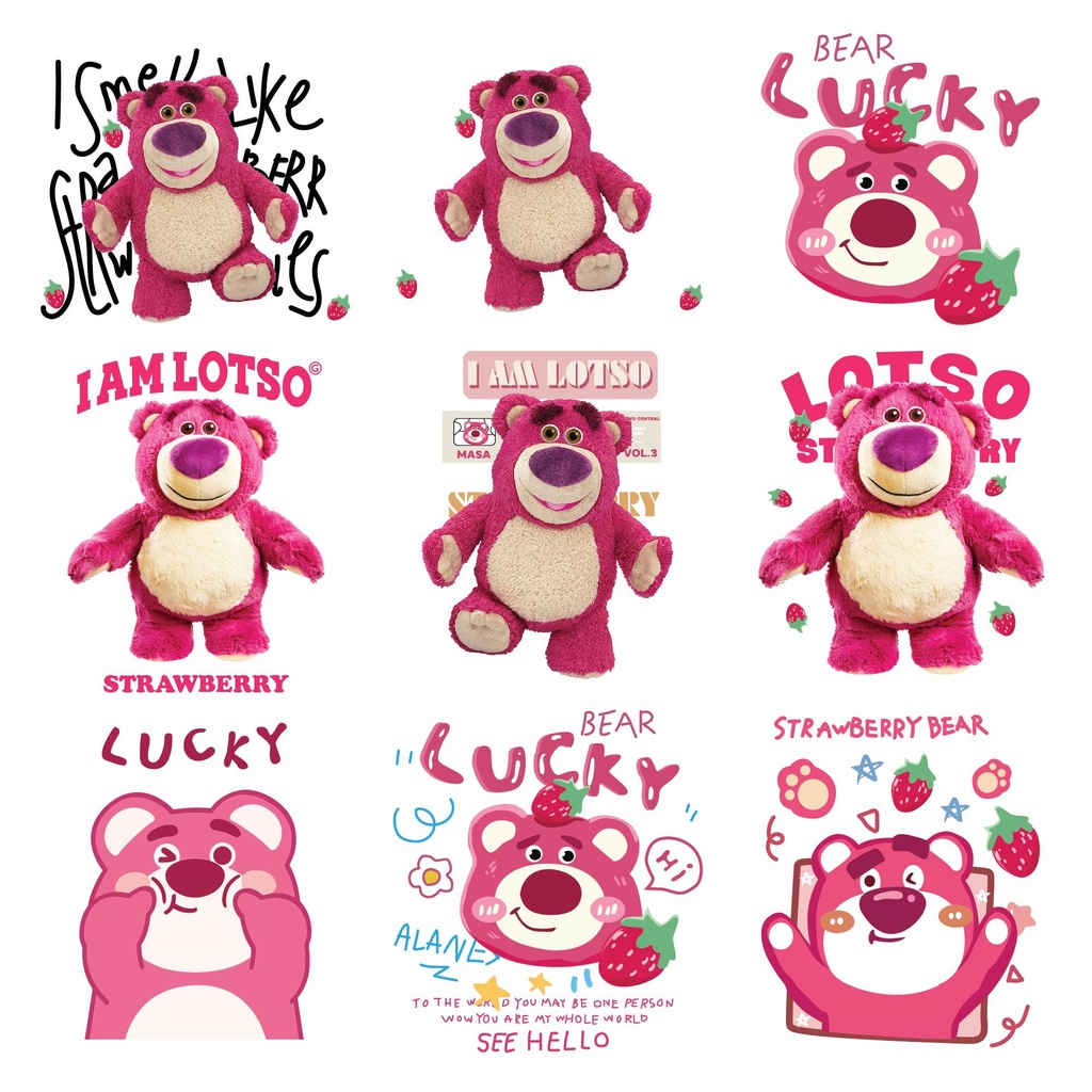 Sticker ủi áo, decal nhiệt dán áo LOTSO siêu cute ủi trực tiếp lên vải | POMAN
