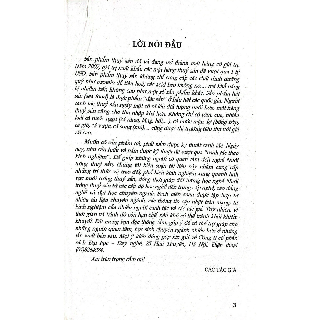 Sách - Kỹ Thuật Nuôi Trồng Thủy Sản