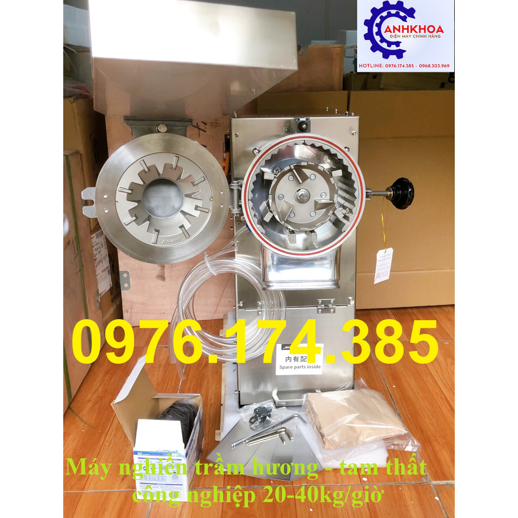 Máy xay tam thất, máy xay đồ khô cứng thành bột siêu mịn công suất lớn