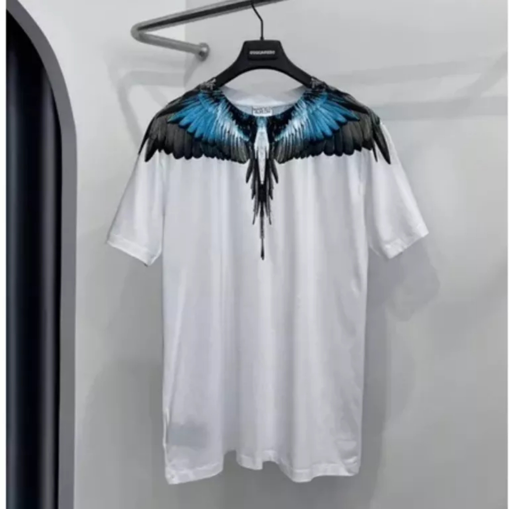 Áo Thun burlon in họa tiết cánh chim đại bàng chất cotton mát mẻ dáng rộng nam nữ