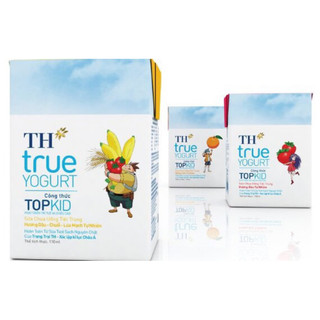 Thùng sữa chua uống tiệt trùng TH True Yogurt Topkid 110ml