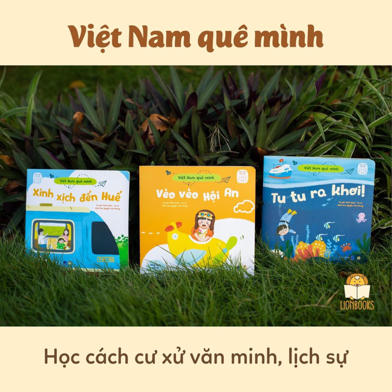 Sách thơ cho bé - Bộ 03 cuốn Việt Nam Quê Mình - Dành cho bé 0-3 tuổi