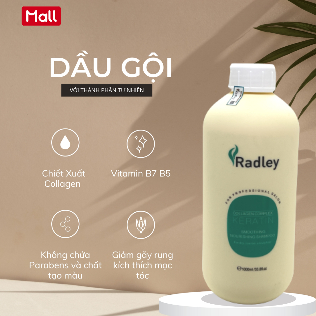DẦU GỘI XẢ CHÍNH HÃNG RADLEY SIÊU MƯỢT KÍCH THÍCH MỌC TÓC